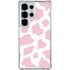 Pink Cow Print Galaxy S25 Ultra Clear Case